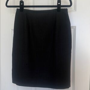 Amanda Smith Petitied Classic Charcoal Gray  Pencil Skirt -100% Wool 6P